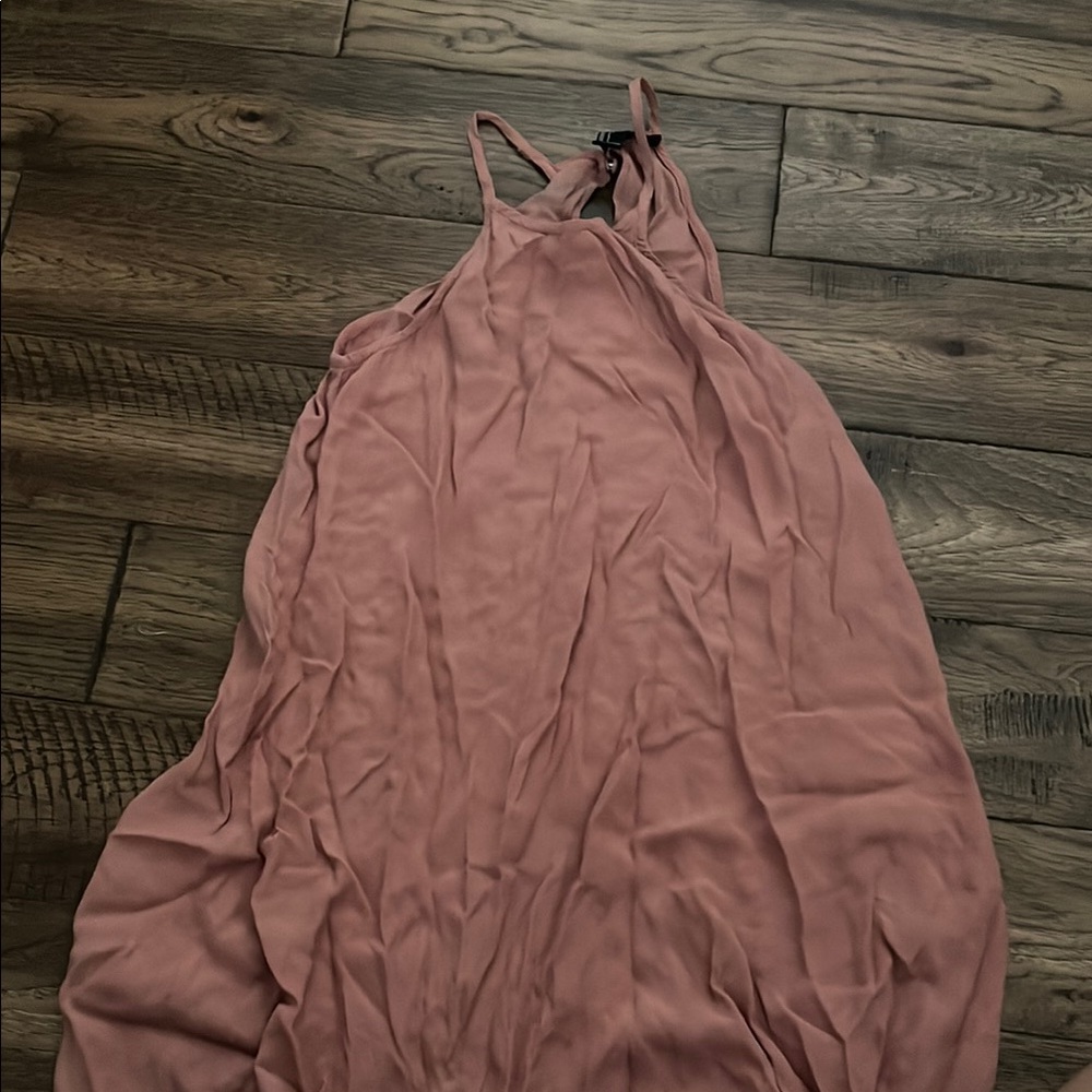 Forever 21 Pink Spaghetti Strap Maxi Sundress